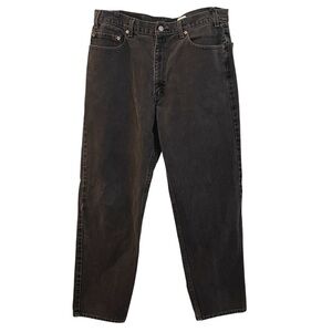Vintage Men's Levi's 550 Black Relaxed Fit Zip Fly Jeans Work Cotton 90s 36 x 32